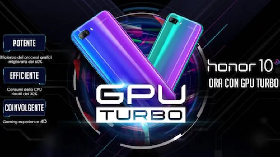 Honor 10: GPU Turbo il 30 luglio in Italia