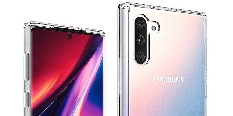 Galaxy Note 10 e 10+: nuovi render confermano il design